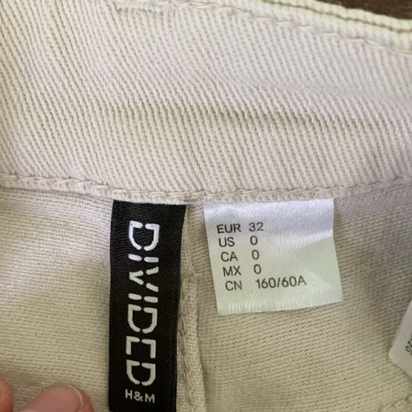 White H&M Mom Jean Coastal grandmother light academia cottagecore clean girl - Picture 5 of 6